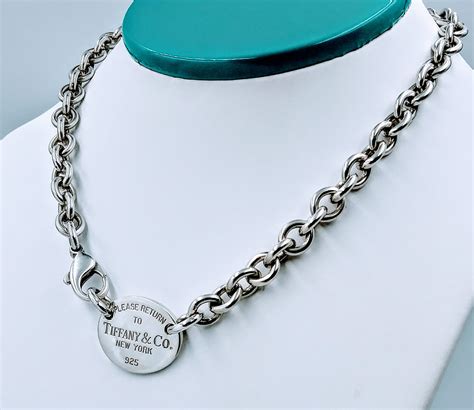 tiffany and co replica sterling silver|tiffany necklace real silver.